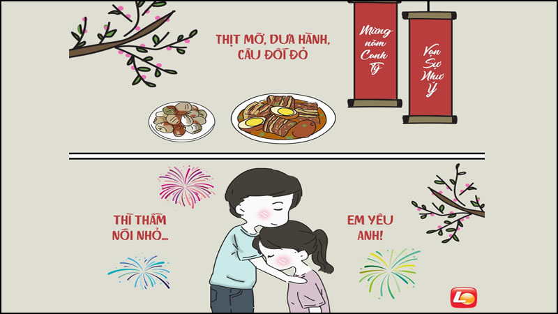 thả thính Tết 